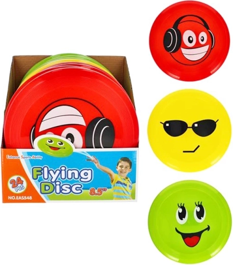 Assiette volante pour enfants avec visage joyeux