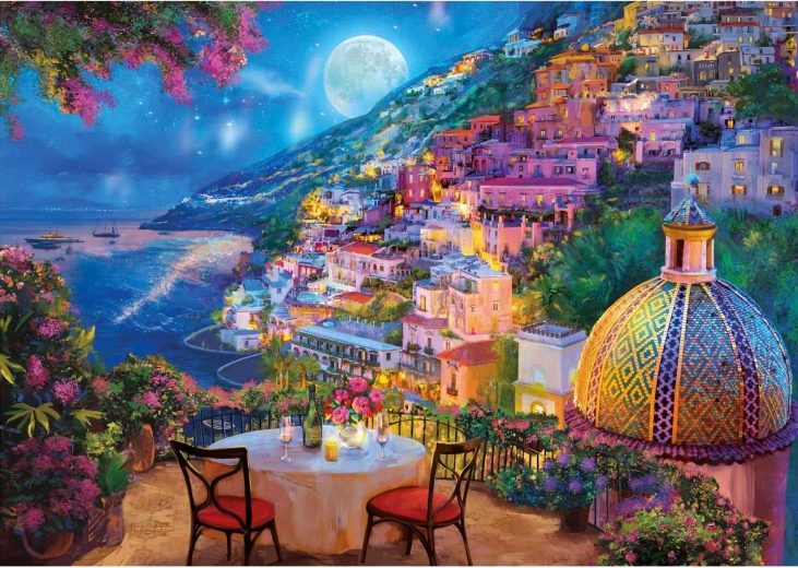 Puzzle Educa Positano de nuit 2000 pièces