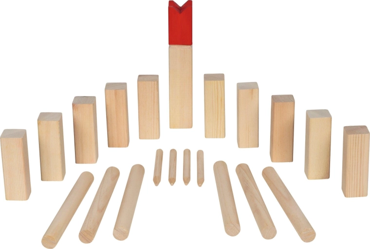 Jeu d’extérieur Kubb avec sac en coton
