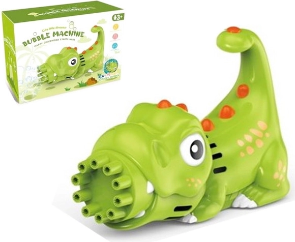 Bulleur pour enfants dinosaure avec réservoir pour bulles de savon