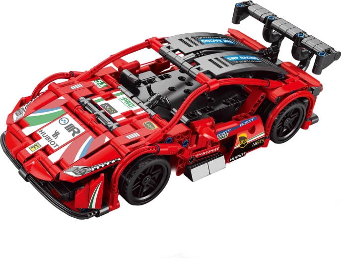 Kit de construction d’une voiture RC rouge radiocommandée