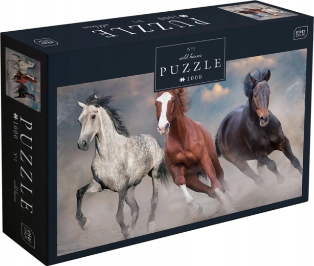 Puzzle Wild Horses : Trois chevaux sauvages 1000 pièces