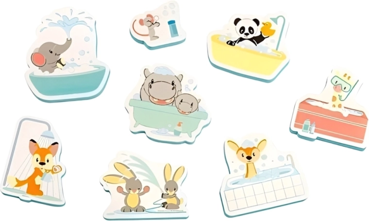 Autocollants de bain Studio Circus – animaux pour la baignoire (8 pcs)