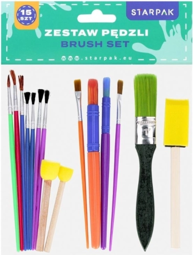Ensemble de pinceaux et d’applicateurs en mousse 15 pcs