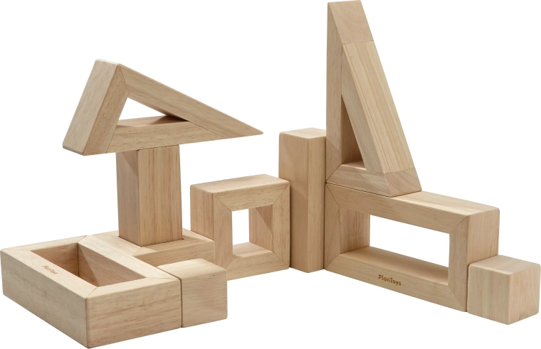 Blocs en bois creux PlanToys