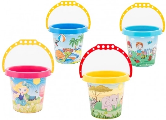Seau pour enfants Technok avec animaux 14 cm