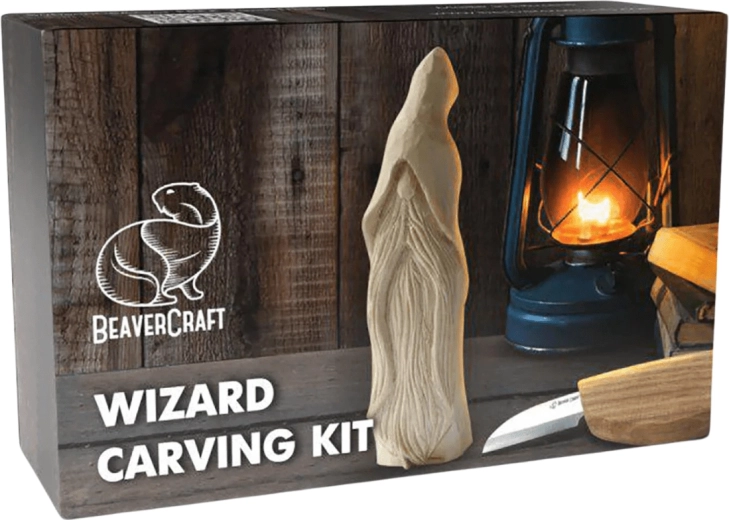 BeaverCraft kit DIY de sculpture – magicien (Wizard) pour débutants