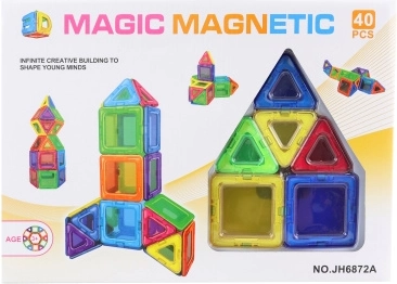 Jeu de construction magnétique Magic Magnetic 40 pcs