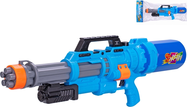 Pistolet à eau bleu avec pompe 68 cm