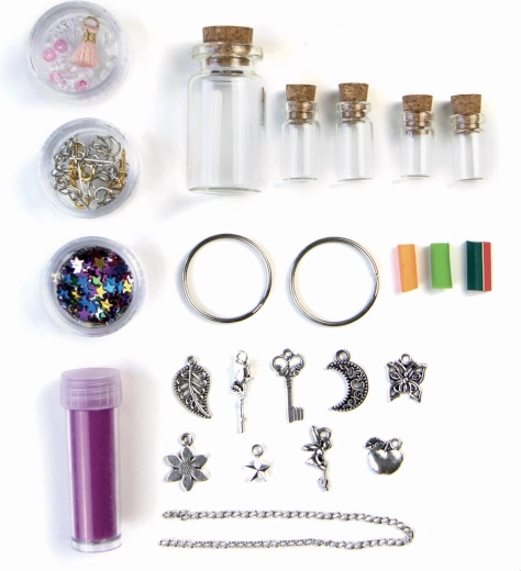 Kit créatif pour fabriquer des bijoux à partir de mini-flacons