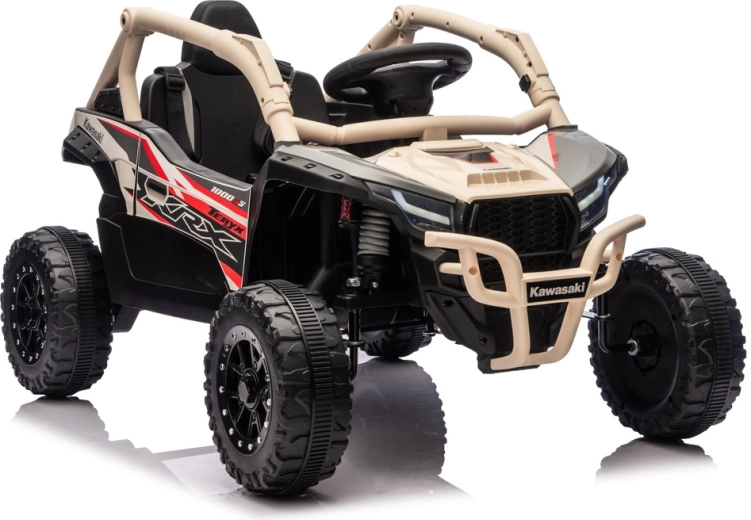 Voiture électrique pour enfants KAWASAKI JS330 24V, noir‑beige