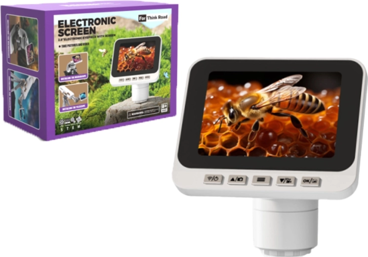 Oculaire électronique numérique avec écran LCD 2,8" et Wi‑Fi pour microscopes et télescopes