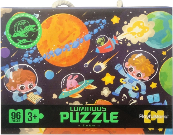 Puzzle 96 pièces phosphorescent dans l’obscurité