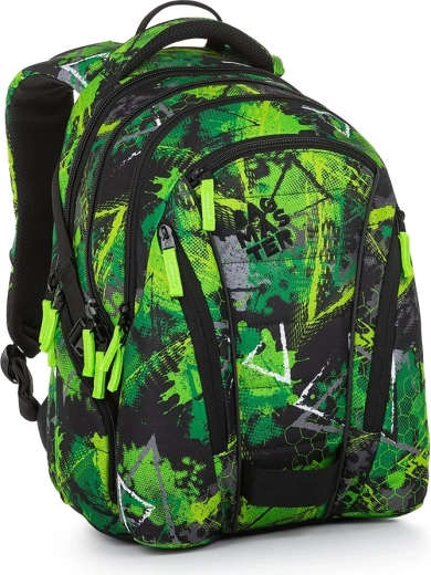 Sac à dos étudiant Bagmaster BAG 23 A vert-noir