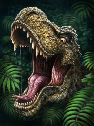 Norimpex peinture diamant – dinosaure attaquant (30 × 40 cm)