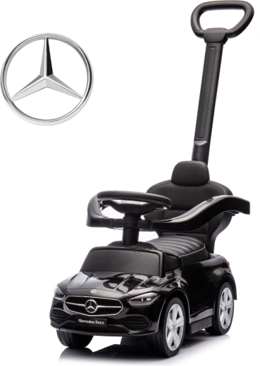 Milly mally porteur avec poignée de guidage Mercedes‑Benz C‑Class deluxe noir