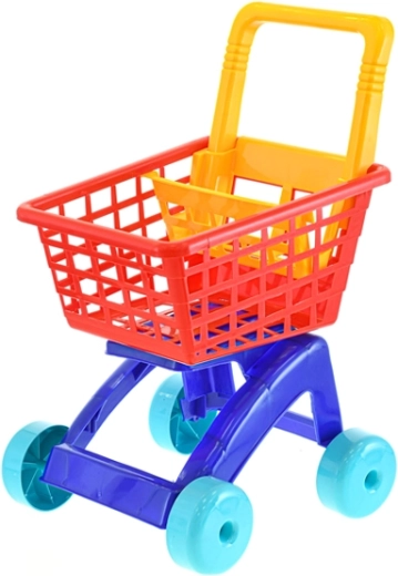 Chariot de courses pour enfants rouge 58 cm