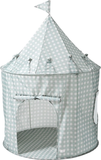Tente pour enfants 3 Sprouts recycled gingham blue