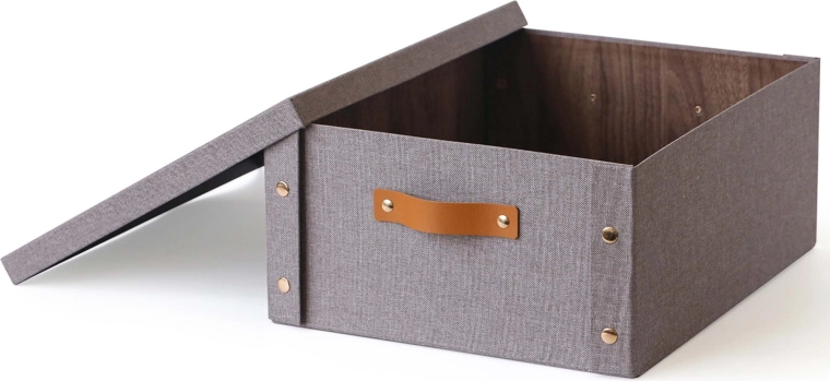 Boîte de rangement avec couvercle 33 × 40 × 17 cm – papier et carton