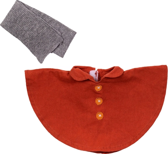 Rubens Barn EcoBuds tenue d’automne pour poupées – poncho et écharpe