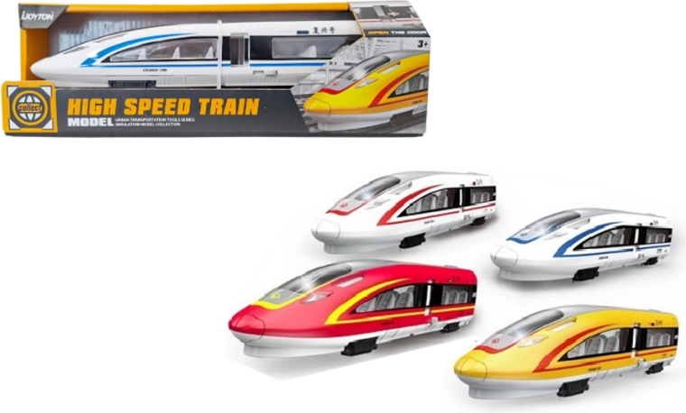 Train à grande vitesse avec effets lumineux et sonores