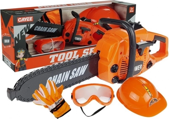 Kit de bricolage Scie Gants Casque Lunettes