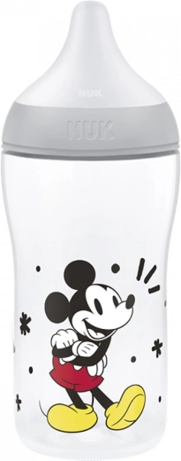 Biberon NUK Perfect Match avec contrôle de la température Disney Mickey 260 ml gris