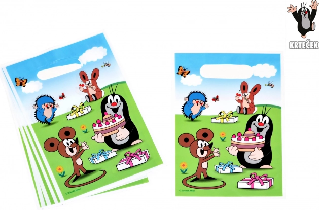 Sachet de fête avec la Petite Taupe et ses amis 23 x 16 cm