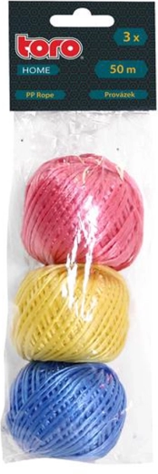 Ficelle pour emballage 50 m, lot de 3 pièces