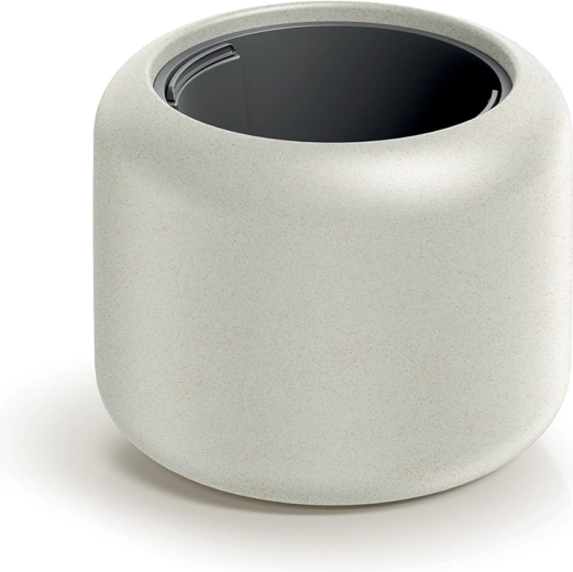 Pot de fleurs sable ULPHO 40 cm à surface mate