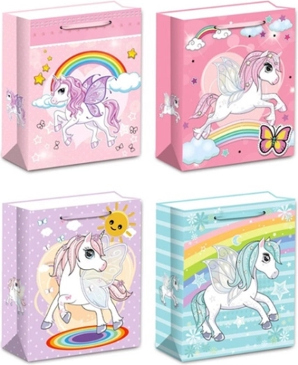 Sac cadeau pour enfants avec licorne, taille L
