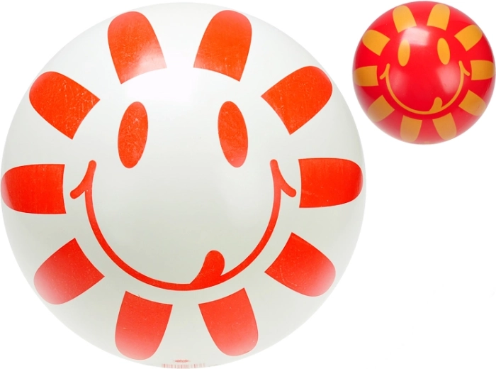 Balle en caoutchouc pour enfants avec motif floral 23 cm