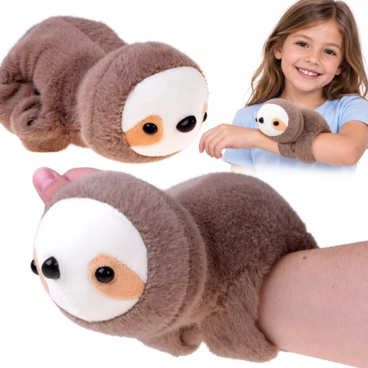 Paresseux en peluche à porter au poignet - 1 pièce