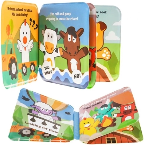 Livre de bain pour les tout-petits avec des animaux de la ferme