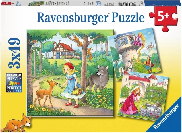 Puzzle Ravensburger Contes classiques 3x49 pièces