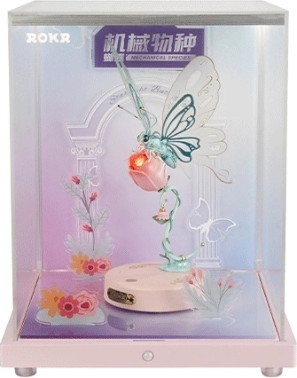 Vitrine avec Papillon Rose - RoboTime