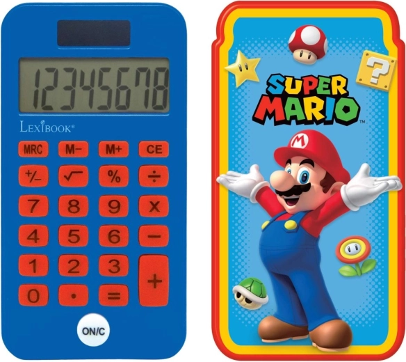 Calculatrice de poche Mario avec coque de protection