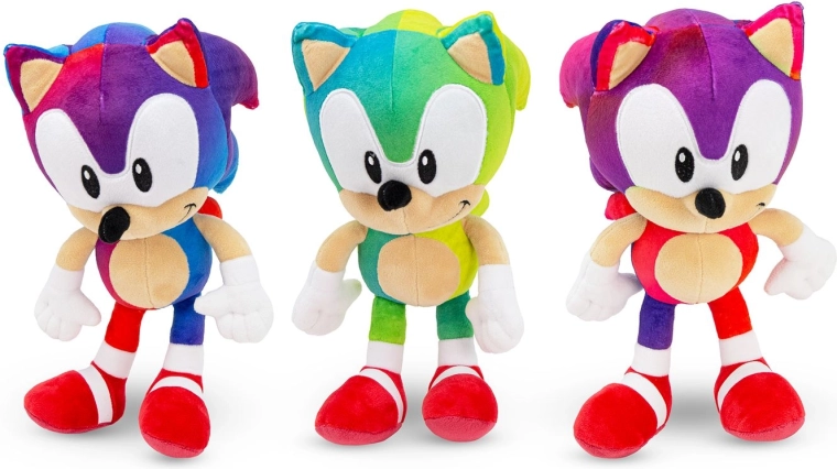 Peluche Sonic Rainbow (assortiment) 20/28 cm - 1 pièce
