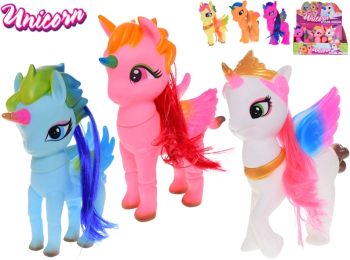 Figurine licorne debout 20 cm