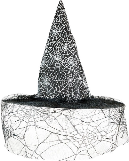 Chapeau de sorcière avec voile