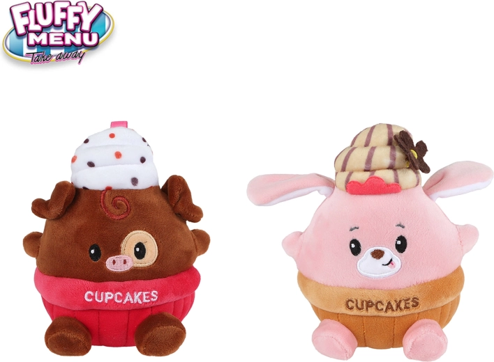 Ourson en peluche Cupcake Fluffy Menu 14 cm