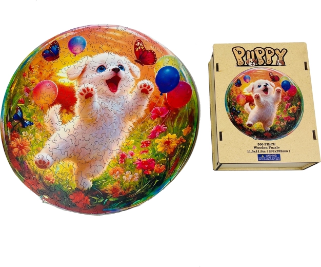 Puzzle en bois Chiot