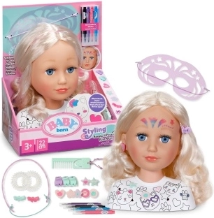 BABY born tête à coiffer créative 22 cm