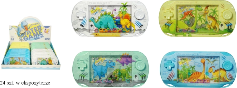 Jeu d’eau de poche avec dinosaures
