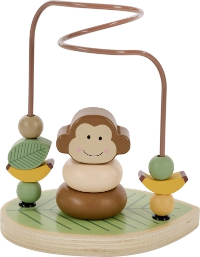 Jabadabado singe interactif – jouet de motricité avec perles