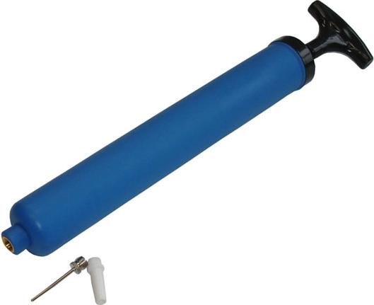 Pompe manuelle Acra (gonfleur) 23 cm avec set d’embouts - 1 pièce