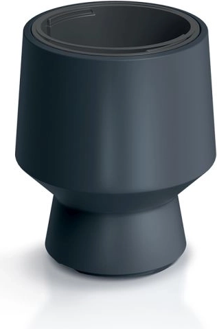 Pot de fleurs avec insert 27 cm, anthracite