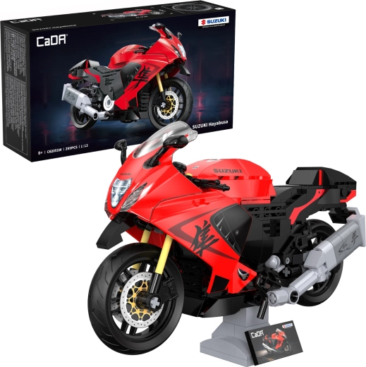 CaDA Suzuki Hayabusa kit de construction de moto 1:12 (299 pièces)