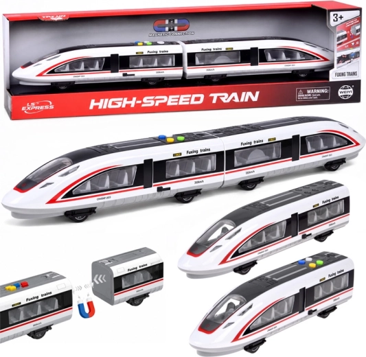 Train à grande vitesse magnétique de 57 cm avec lumière et sons