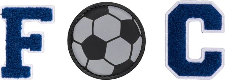 Baagl Baaglies – set de 3 badges FC Football